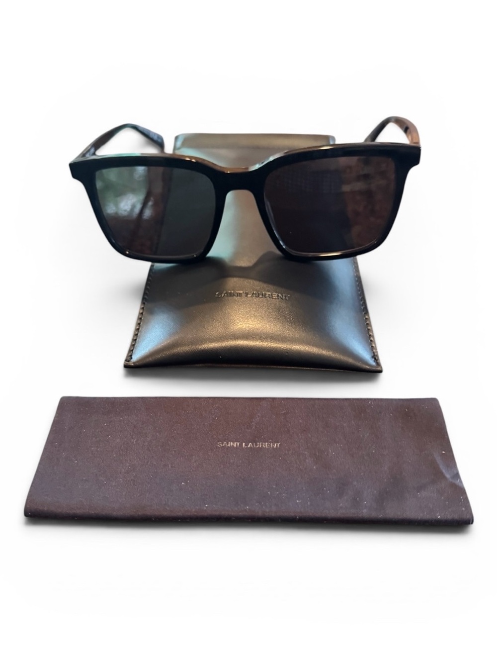 NWT Current Style Saint Laurent Black Square Sunglasses - Picture 1 of 6